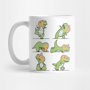 T-Rex tries Yoga Mug